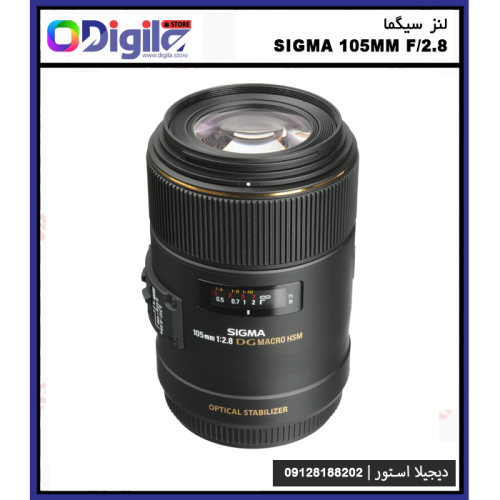 لنز سیگما Sigma 105mm f/2.8 EX DG OS Canon 1