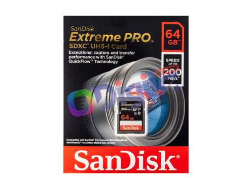 کارت حافظه سن ديسک SanDisk 64GB Extreme PRO SDHC Card 200MB/s
