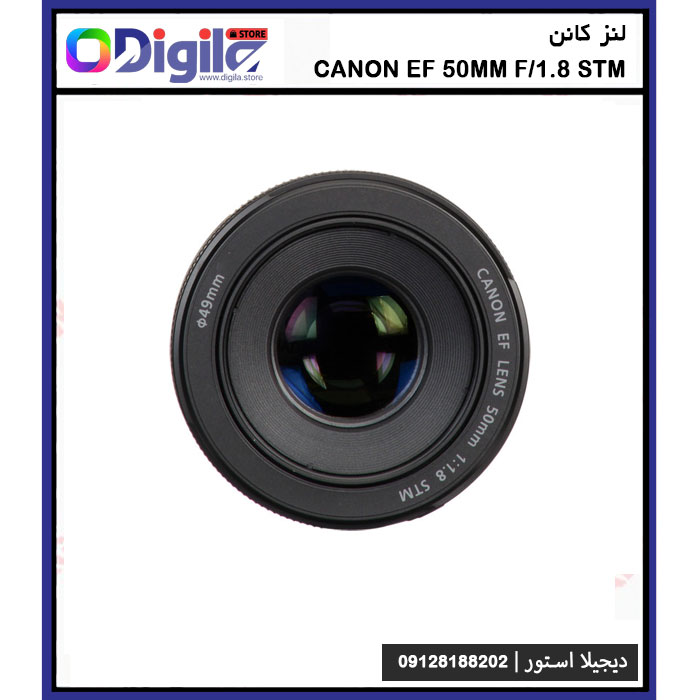 لنز کانن Canon EF 50mm f1.8 STM کارکرده در حد نو 1